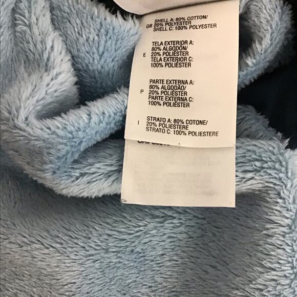 North Face Insulated Heavy Fur Lined Zip Reversible Jacket Coat Shady Blue sz S - Picture 11 of 16